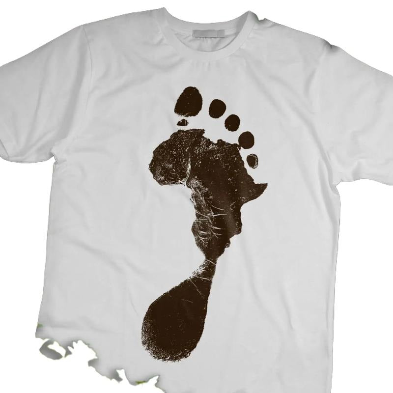 African Footprint in My DNA Unisex Tee, Black History Shirt, BLM Tee Classic Cotton Top Hoodie, Sweatshirt | GrindPrints.com