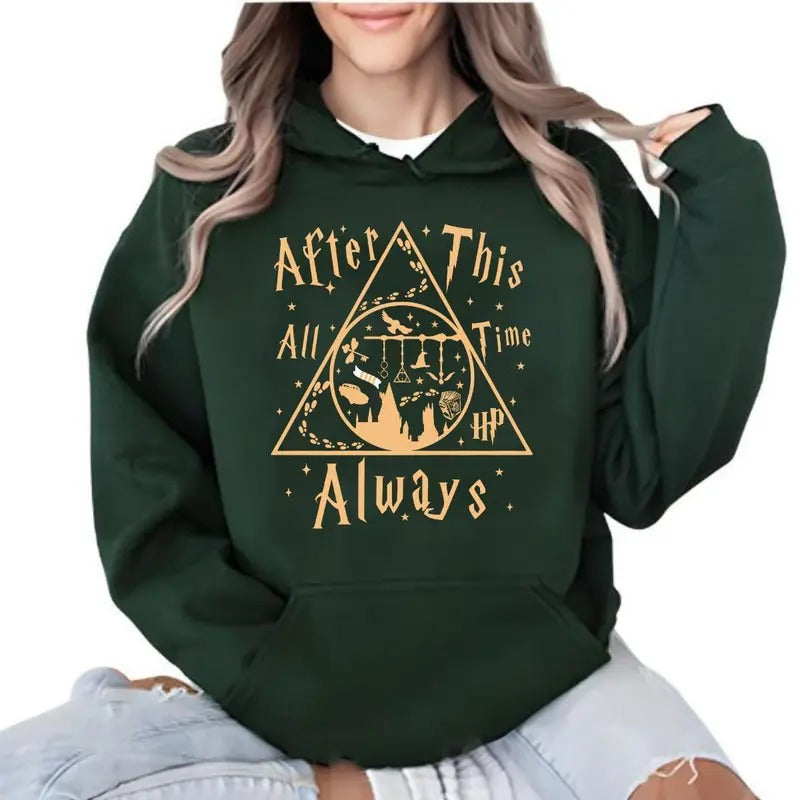 After All This Time Always Hoodie Casual Street Style Fleece Fabric Pullover Sweatshirt for Women for Men, Perfect Gift...