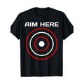 Aim Here" Men's Cotton T-Shirt