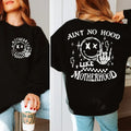 Ain't No Hood Like Motherhood Sweatshirt Casual Street Style Fleece Fabric Crewneck Pullover Sweatshirt Tops Trendy for...