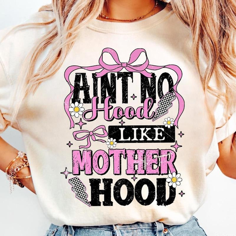Ain't No Like Motherhood Coquette Bow Shirt, Motherhood Tee, Retro Mother Shirt, Funny Mom Tee, Mothers Day Gift, Unisex...