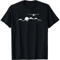 Airplane Over Mountains Gift for Pilots T-Shirt Made in USA Hoodie, Sweatshirt | GrindPrints.com