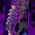 Ajolote huichol T-shirt Black Cotton Hoodie, Sweatshirt | GrindPrints.com