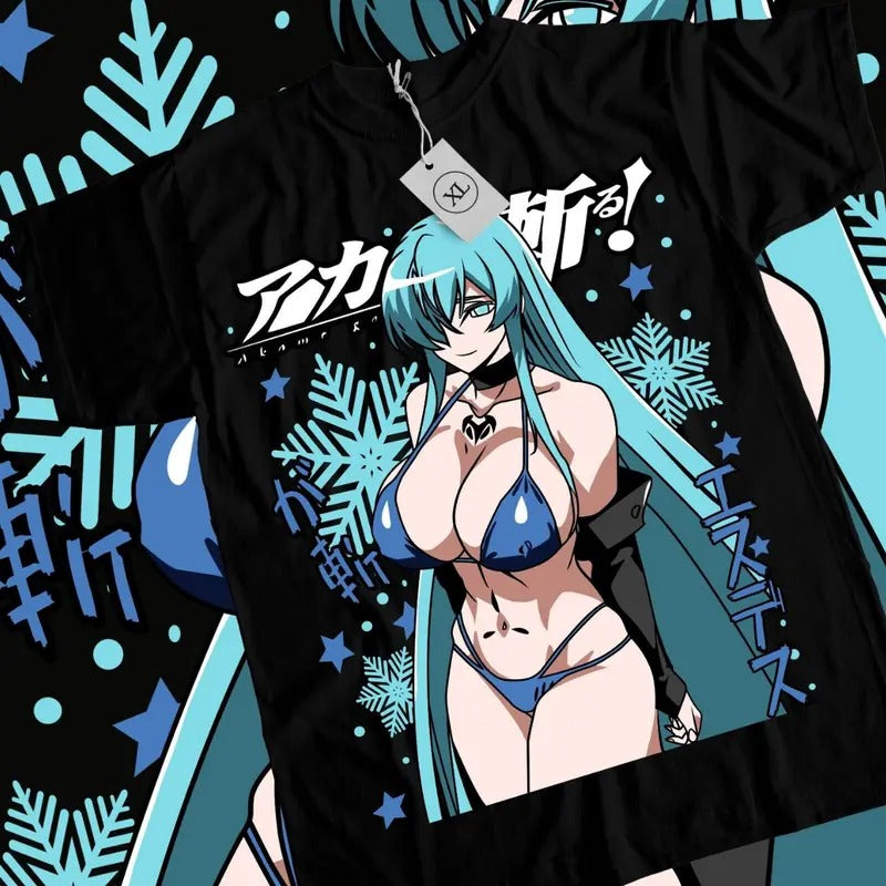 Akame Ga Kill Anime T-shirt & Sweatshirt, Esdeath Waifu Graphic Tee, Anime Manga Lover Gifts Hoodie | GrindPrints.com