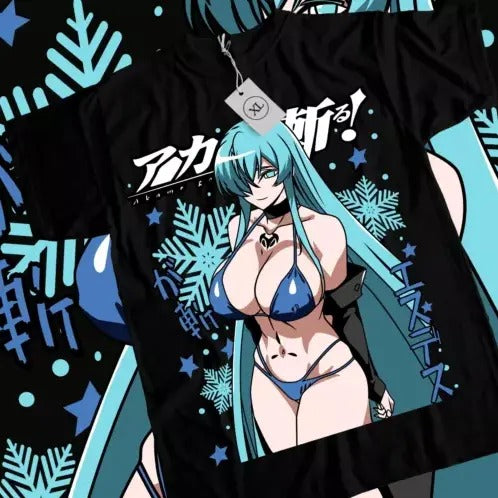 Akame Ga Kill Esdeath T-shirt Akame Ga Kill Esdeath S Waifu Anime Shirt All Size Hoodie, Sweatshirt | GrindPrints.com