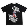 Akira "Control" Heavyweight Vintage Tee 100% Cotton OVERSIZED Anime T-shirt Menswear Top Crew Necks Tshirt Casual...