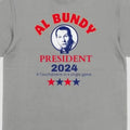 Al Bundy President Cotton Top Gray Fabric Classic Featuring "AL BUNDY" "PRESIDENT 2024" Text T-Shirts, Hoodie, Sweatshirt