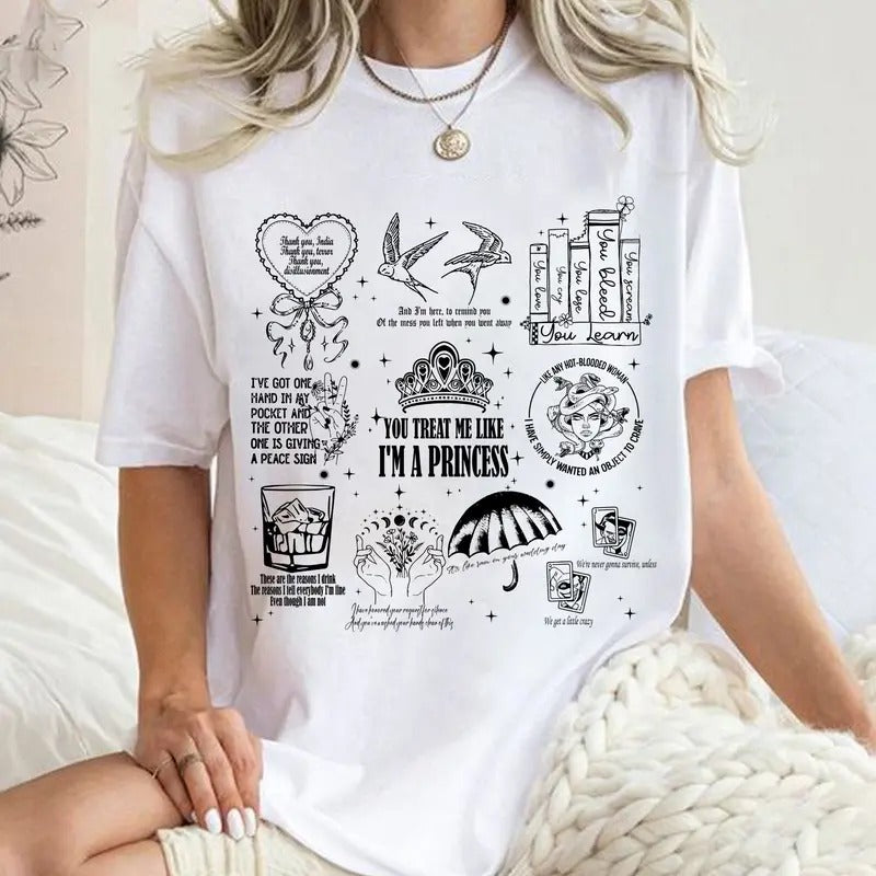 Alanis Morissette Tracklist Shirt, Alanis Morissette Shirt Hoodie, Sweatshirt | GrindPrints.com