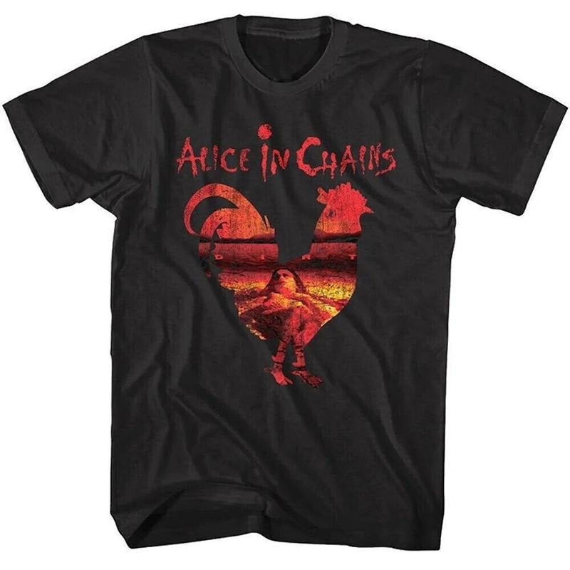 Alice In Chains Rooster Dirt Layne Staley Rock T-shirt, Unisex All Sizes Menswear Top Hoodie, Sweatshirt | GrindPrints.com