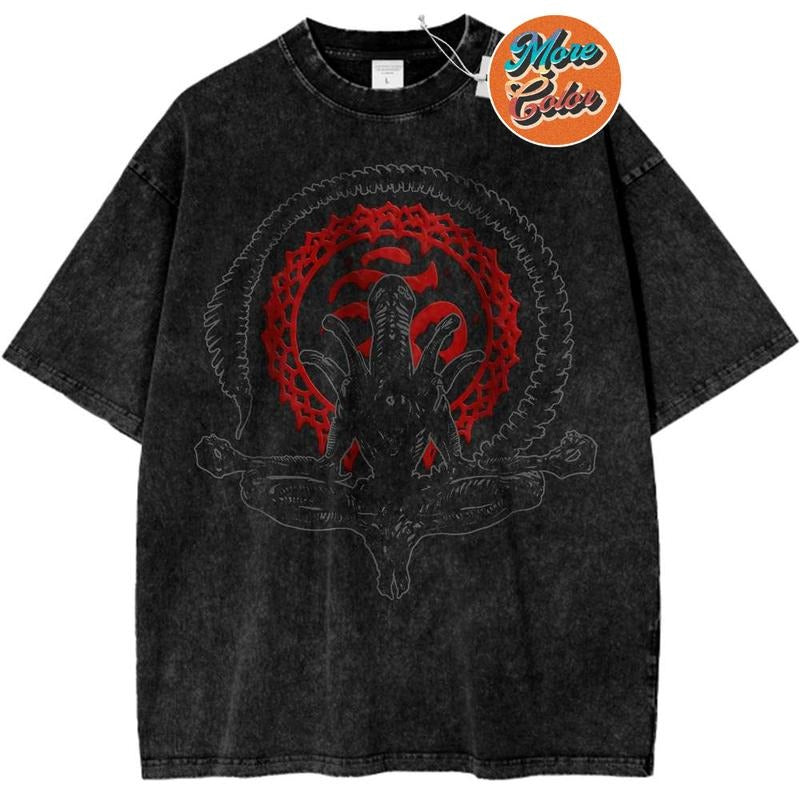 Alien vs Predator Shirt, Movie Anime Shirt, Vintage Tee Shirts, Cotton Unisex T-shirt, Crew Neck, Size S- 3XL, Menswear...