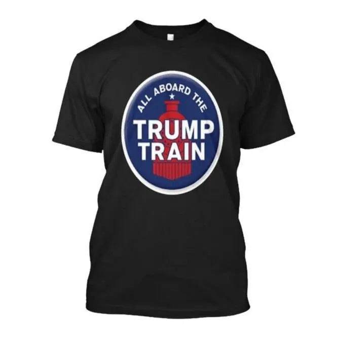 All Aboard The Trump Train T-Shirt Made in USA Hoodie, Sweatshirt | GrindPrints.com