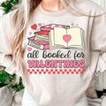 All Booked For Valentine , Teacher Valentines , Valentines Day Sublimation , Book Lover , Valentines Gift, Retro...