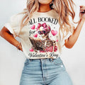 All Booked For Valentines , Skeleton Valentine , Valentine Coquette , Book Lover Shirt , Bookish , Love Book , Love...
