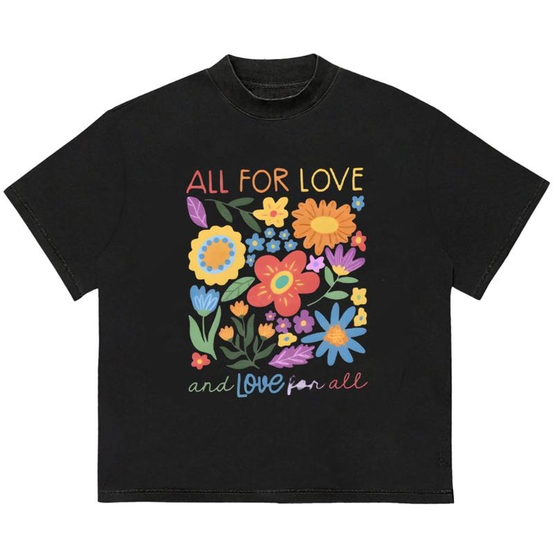 All For Love Love For All T-Shirt Vintage 90s Graphic Tee Football Crewneck Sports Team Hoodie, Sweatshirt | GrindPrints.com