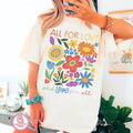 All For Love Love For All , Lgbt Rainbow , Lgbt ,pride Month Lesbian Rainbow , Floral Rainbow Lgbt Pride Flag Lgbtq Shirt...