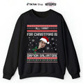 All I Want For Christmas Is Damon Salvatore Graphic Sweatshirt and Hoodie for Christmas, Christmas Gift, Comfort Unisex...