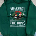 All I Want For Christmas is The Boys Shirt, Sweatshirt Hoodie | GrindPrints.com