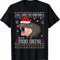All I Want for Christmas is a Moo Deng Santa Ugly Christmas T-Shirt Hoodie, Sweatshirt | GrindPrints.com