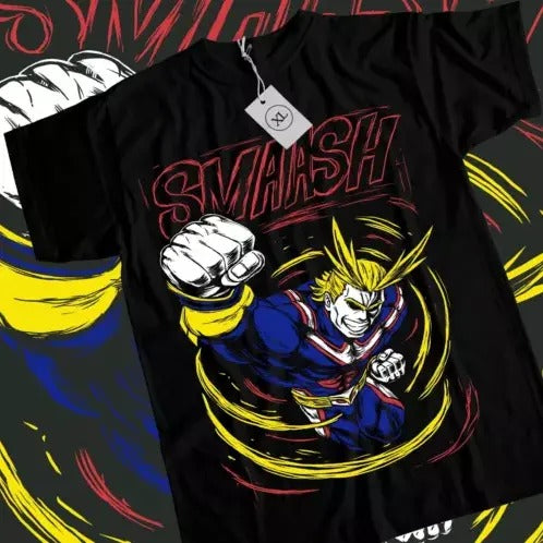 All Might T-shirt Plus Ultra Boku No Hero Academia Anime Black Shirt All Shirt Hoodie, Sweatshirt | GrindPrints.com