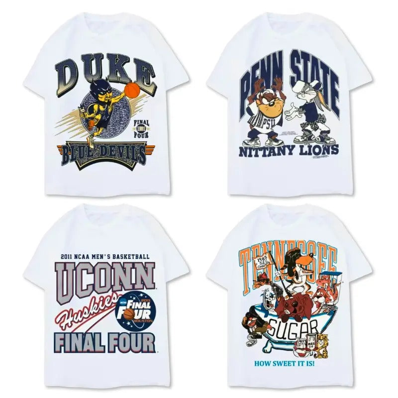 All Team College NCAA Vintage Tee, Vintage Graphic Tees Top Tshirt Crewneck Cotton Tshirt Hoodie, Sweatshirt