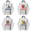 All Team Football x Christmas Edition Sweatshirt, Vintage Sport Grey Football Style Crewneck Christmas Sweatshirt...