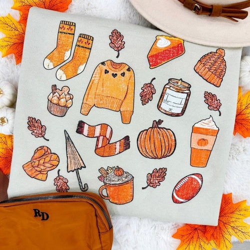 'All The Fall Things' Crewneck Sweatshirt T-Shirts, Hoodie | GrindPrints.com