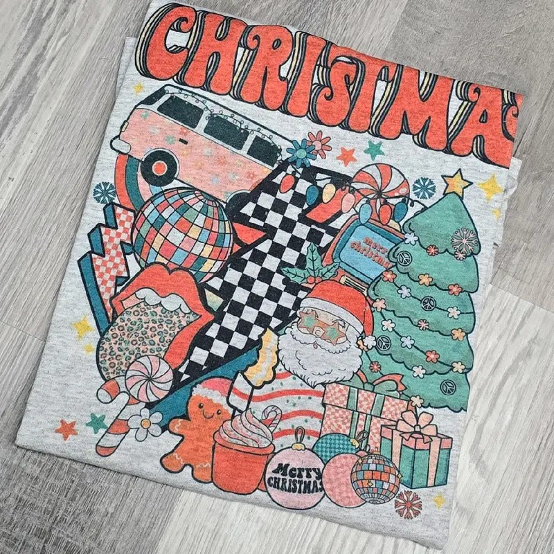 All things Retro Christmas Tee or Sweatshirt Hoodie | GrindPrints.com