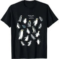All types of penguins in the world watercolour T-Shirt Lightweight, Classic fit, Double-needle sleeve and bottom hem ...