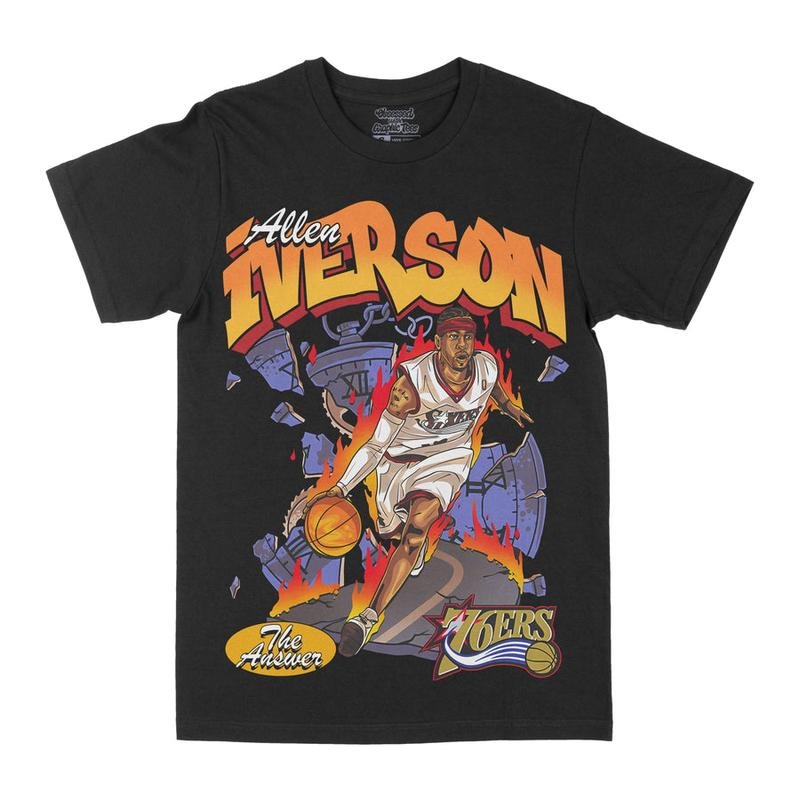 Allen Iverson "The Answer" Graphic Tee Hoodie, Sweatshirt | GrindPrints.com