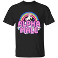 Alpha Male Unicorn T-Shirt, Funny Sarcastic Ironic Tee, Weird Y2K Humor Graphic Shirt, Quirky Meme Tee for Men Women...