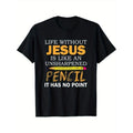 Alphabet print, can't live without Jesus, anything casual T-shirt made in usa Hoodie, Sweatshirt | GrindPrints.com