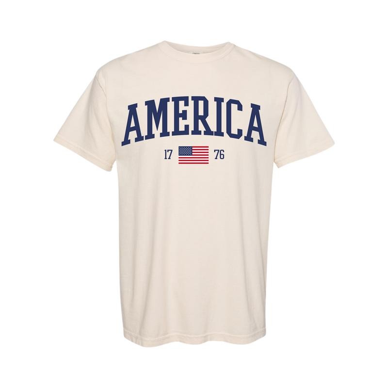 America 1776 Flag Graphic Fourth of July T-Shirt Hoodie, Sweatshirt | GrindPrints.com