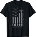 America Pride US Flag Faith Over Fear Prayer T-Shirt, Cotton Hoodie, Sweatshirt | GrindPrints.com