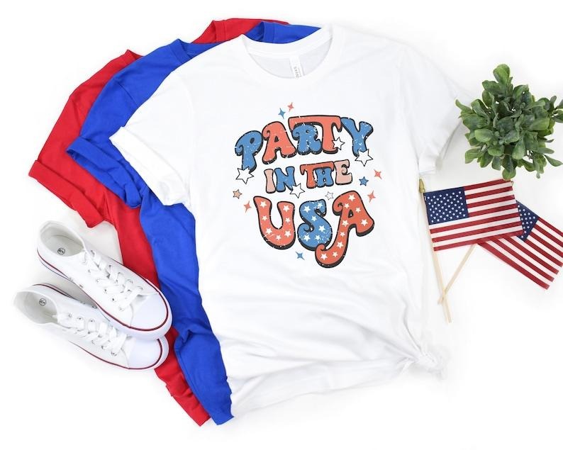 America Sunflower Shirt, USA Flag Flower T Shirt, Gift For American, 4th Of July Flag Graphic T-Shirt, Freedom TShirt,...