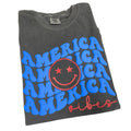 America Vibes Puff Comfort Colors T-Shirt Hoodie, Sweatshirt | GrindPrints.com