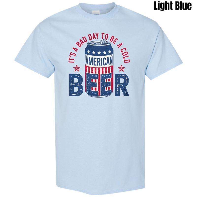 American Beer Bad Day Gildan Short Sleeve T-Shirt 'NLB' Hoodie, Sweatshirt | GrindPrints.com
