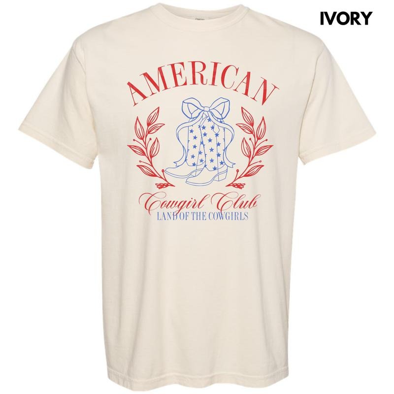 American Cowgirl Club Comfort Colors T-Shirt Hoodie, Sweatshirt | GrindPrints.com