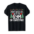 American Family Holiday Clothes Ropa Hombre Most Likely Go To The Gym On Christmas Family Matching Xmas T-Shirt Harajuku...
