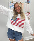 'American Flag' Crewneck Sweatshirt T-Shirts, Hoodie | GrindPrints.com