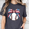 American Flag Baseball Coquette Shirt Patriotic Baseball Shirt Game Day Shirt Shirt Coquette Baseball Shirt Baseball American Baseball Coquette Bow Flag Ribbon Shirt USA Flag Shirt July 4th T-Shirts, Hoodie, Sweatshirt