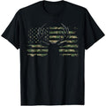American Flag Camouflage Outdoor Antlers Deer T-Shirt made in usa Hoodie, Sweatshirt | GrindPrints.com
