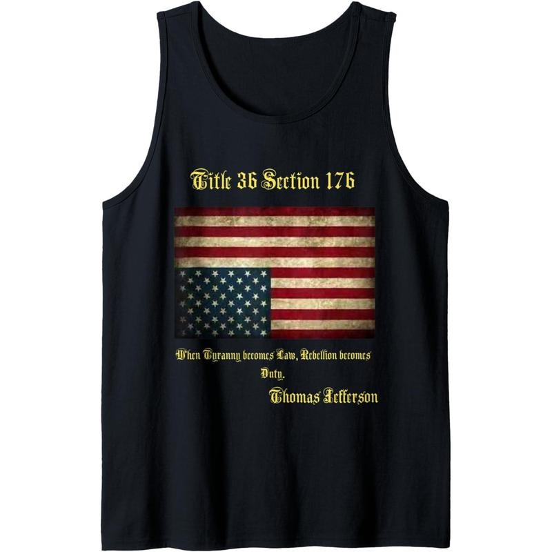 American Flag Distress Upside Down Thomas Jefferson Patriot Tank Top made in USA T-Shirts, Hoodie, Sweatshirt
