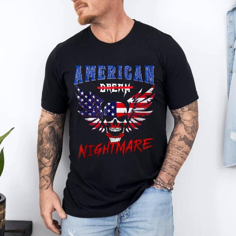 American Flag Dream T-Shirt | Unisex Cotton Tee, Short Sleeve, Size S-3XL Hoodie, Sweatshirt | GrindPrints.com