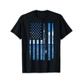 American Flag Fish Fisher Fisherman Funny Bass Fishing USA T-Shirt Made in USA Hoodie, Sweatshirt | GrindPrints.com