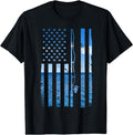 American Flag Fish Fisher Fisherman Funny Bass Fishing USA T-Shirt Hoodie, Sweatshirt | GrindPrints.com