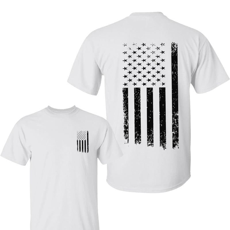 American Flag Shirt, Regular Fit Casual Fashion T-shirt for Daily Wear, Fourth Of July Shirt, Men's Top for All Seasons,...