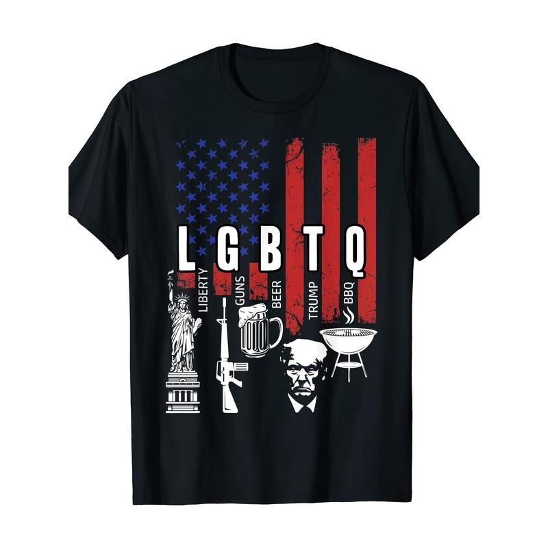 American Flag Retro 1 Piece 100% Cotton Trump Niche Print Breathable Material Casual Versatile Made Usa T-Shirts, Hoodie, Sweatshirt