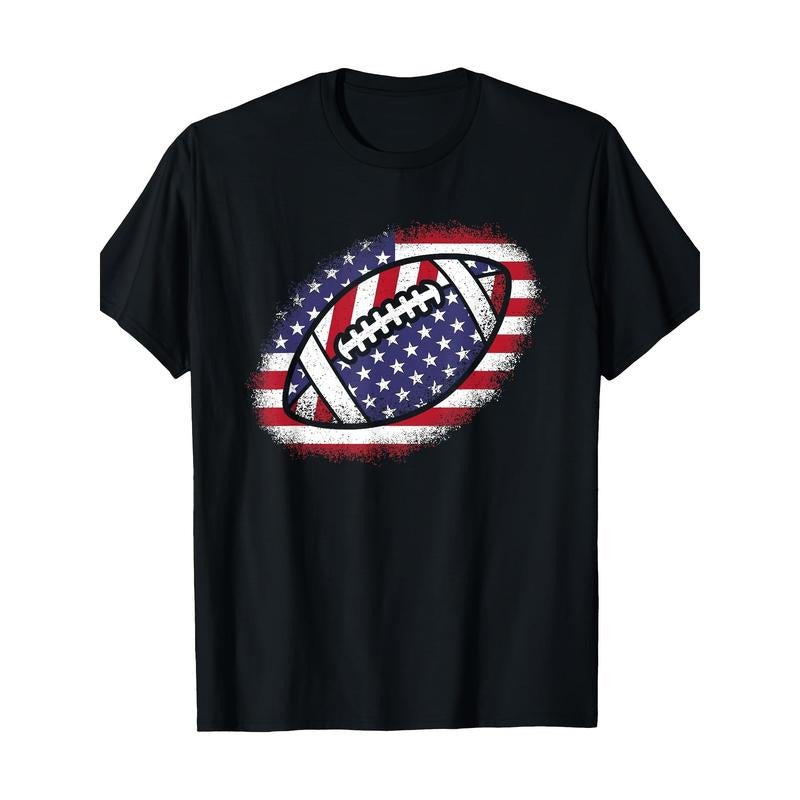American Football Flag Vintage Football Lover 220g100% Cotton Made Usa T-Shirts, Hoodie, Sweatshirt