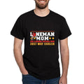 American Football Offensive Line Player Mother Funny Men's Short Sleeve Pattern T-Shirt Collection, Black Made in USA...