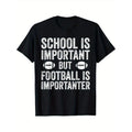 American Football Printed Men's Cotton T-shirt, Graphic T-shirt Men's Outdoor Clothes, Men's Clothing, Casual Short...